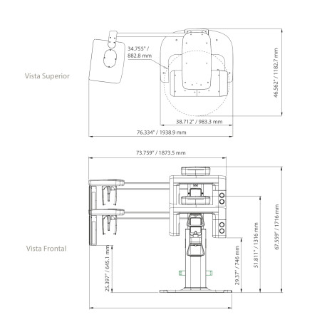 USADO Rayos X Dental 3D Cone Beam Panorámico y Lateral Digital Vatech  A9 RC