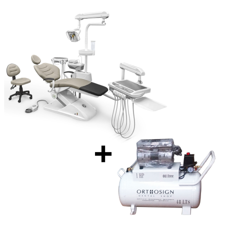Paquete Unidad Dental Eléctrica Luxor X Pro Peymar + Compresor Dental 1 HP