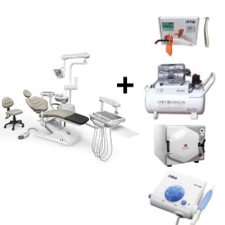 Paquete Unidad Dental Luxor X Pro 1, Compresor, Autoclave, Cavitrón, Lámpara de Fotocurado y Pieza de Alta