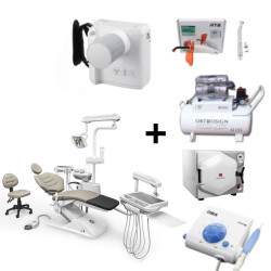 Paquete Unidad Dental Luxor X Pro 2, Compresor, Autoclave, Rayos X, Cavitrón, Lámpara de Fotocurado y Pieza de Alta