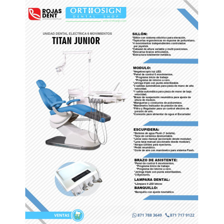 Unidad Dental Eléctrica Titán Jr Rojas Dent Orthosign 2025