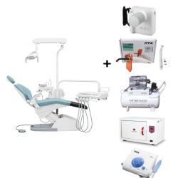 Paquete Unidad Dental NOVO X PRO 2, Compresor, Esterilizador, Rayos x, Cavitrón, Pieza de alta y Lámpara de fotocurado