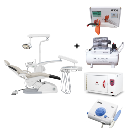 Paquete Unidad Dental Joy X Pro 1, Compresor, Esterilizador, Cavitrón, Pieza de alta y Lámpara de fotocurado