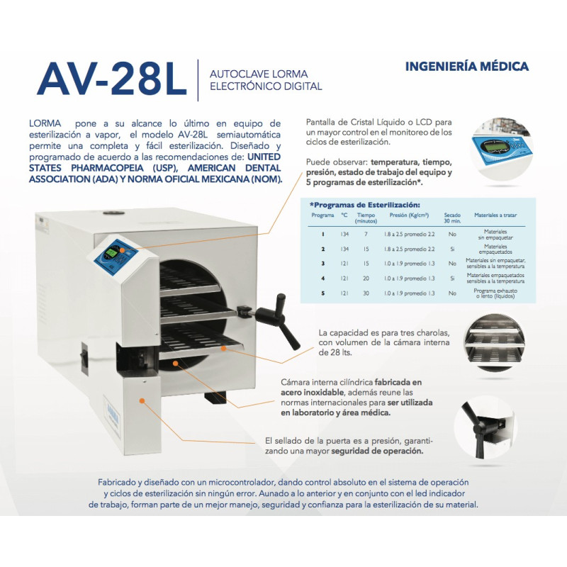 Autoclave Lorma 28 Litros