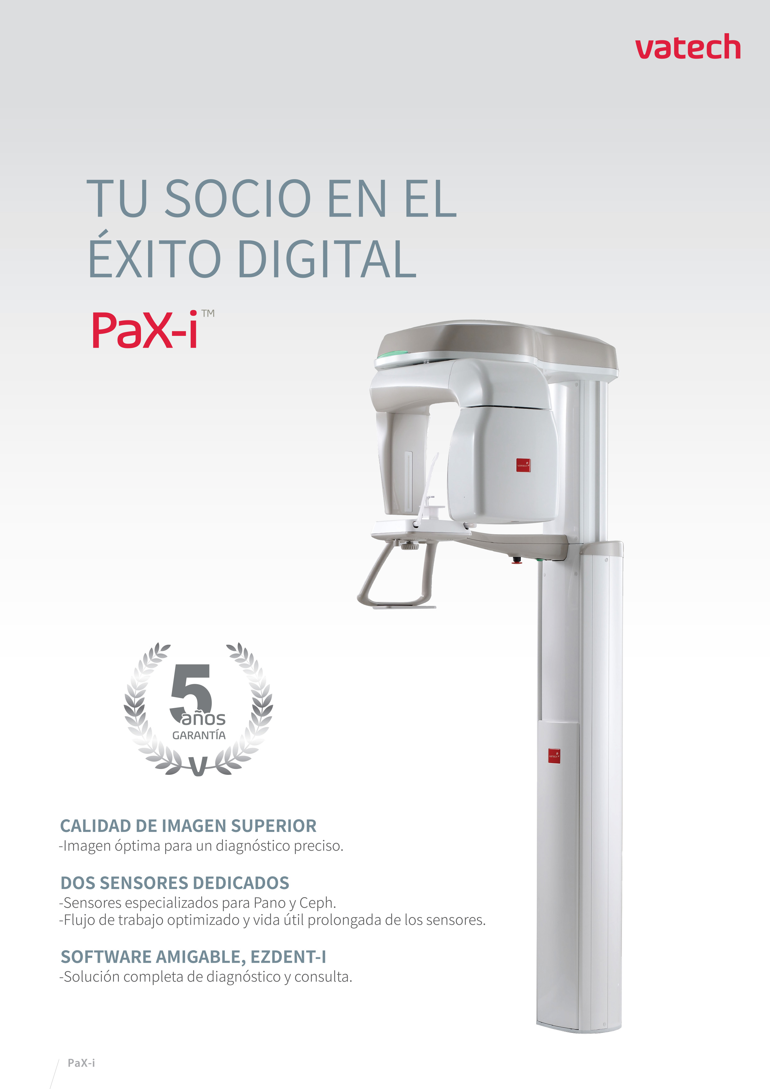 Ortopantomógrafo Vatech Catálogo Pax-i SC -1