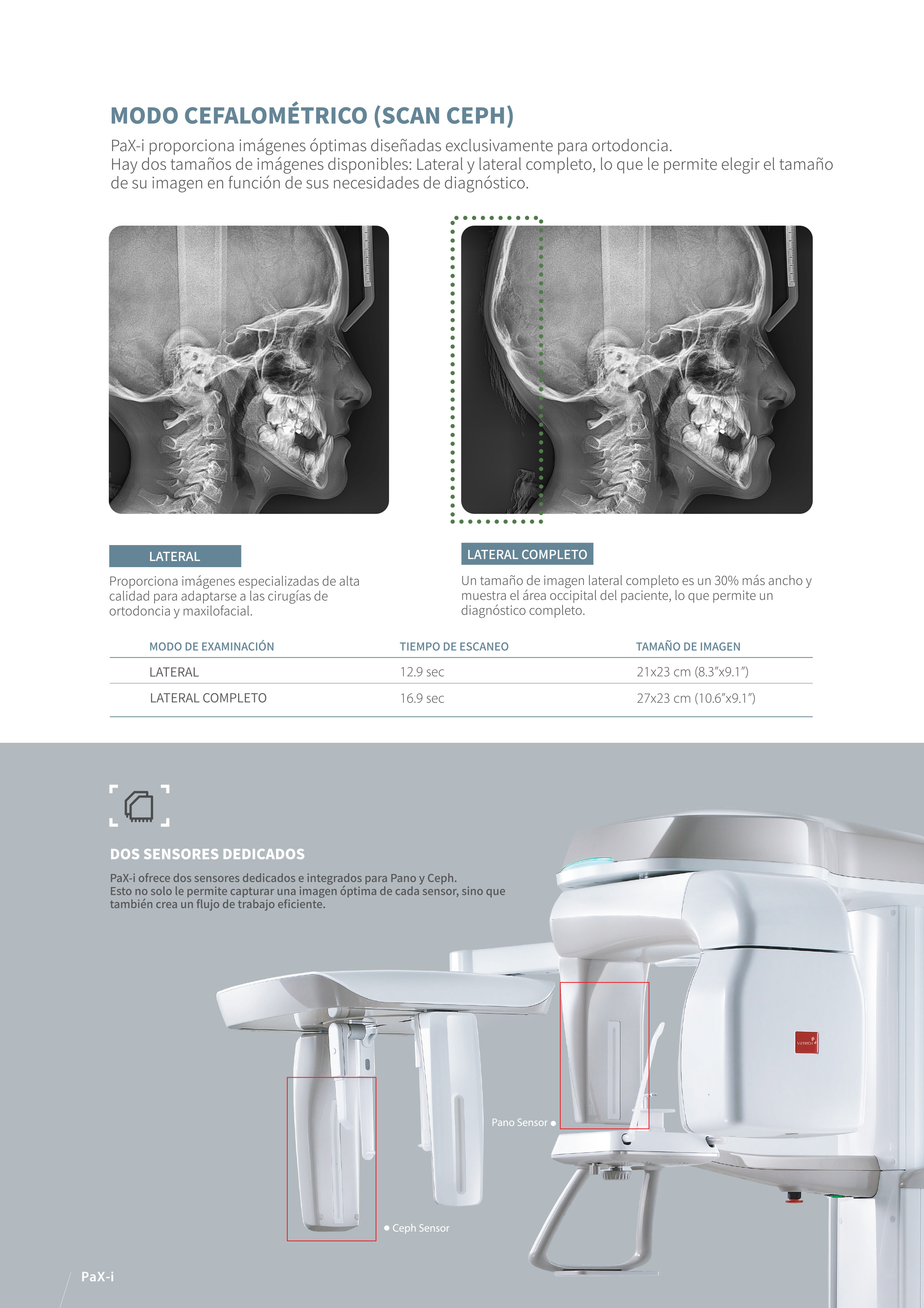 Ortopantomógrafo Vatech Pax i SC - Catálogo - 3