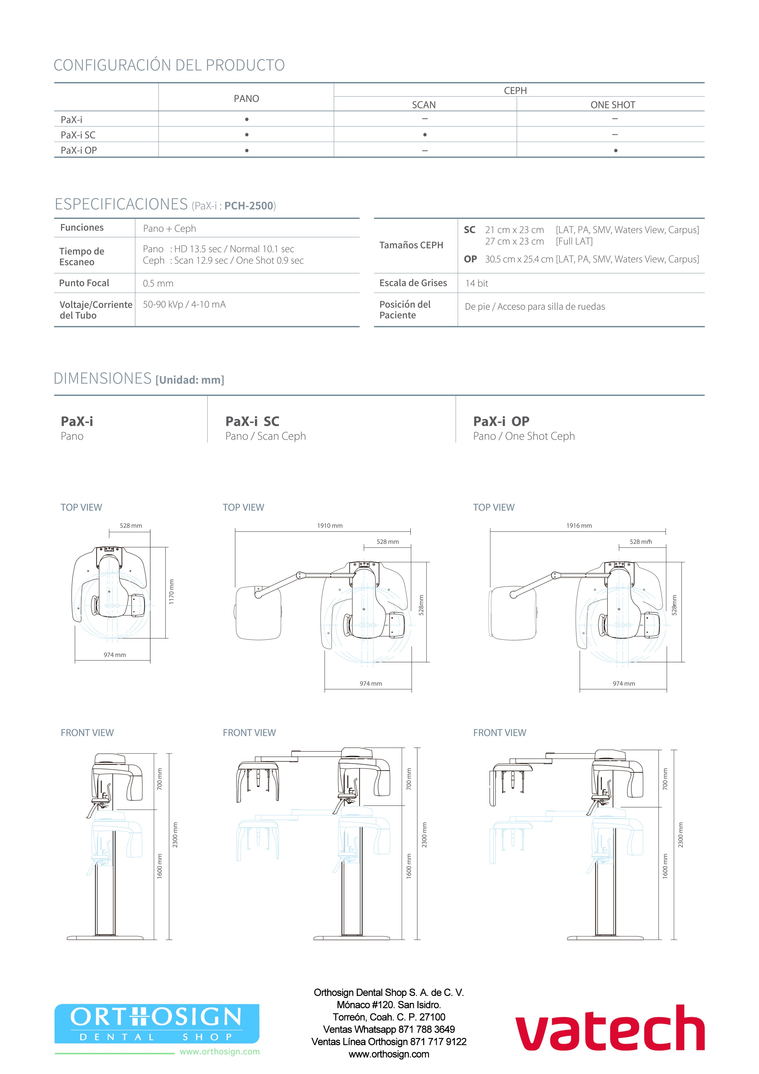 Ortopantomógrafo Vatech Pax i SC - Catálogo - 4