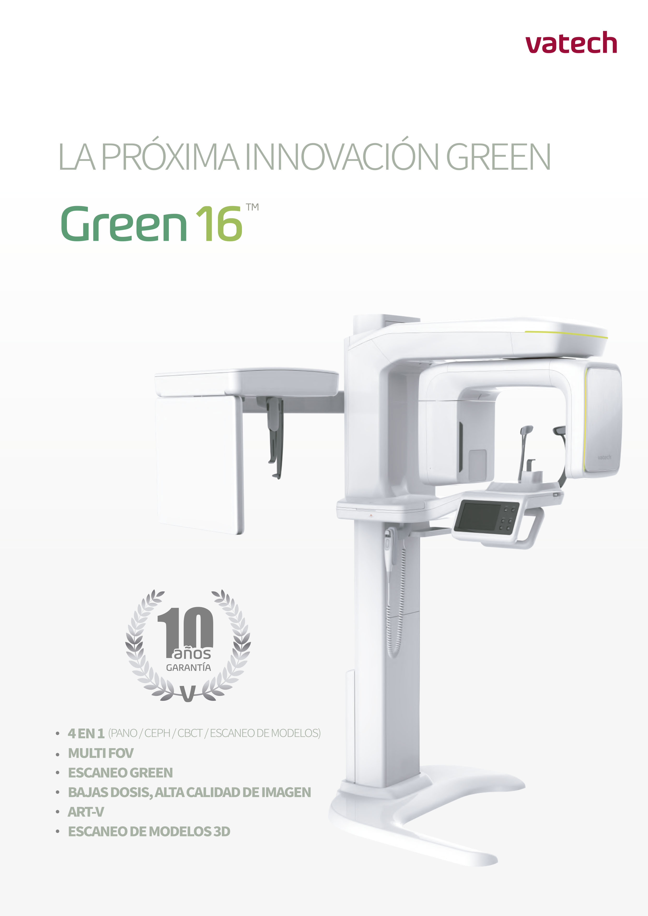 Tomógrafo Dental Vatech Green 16 SC - Catálogo 1