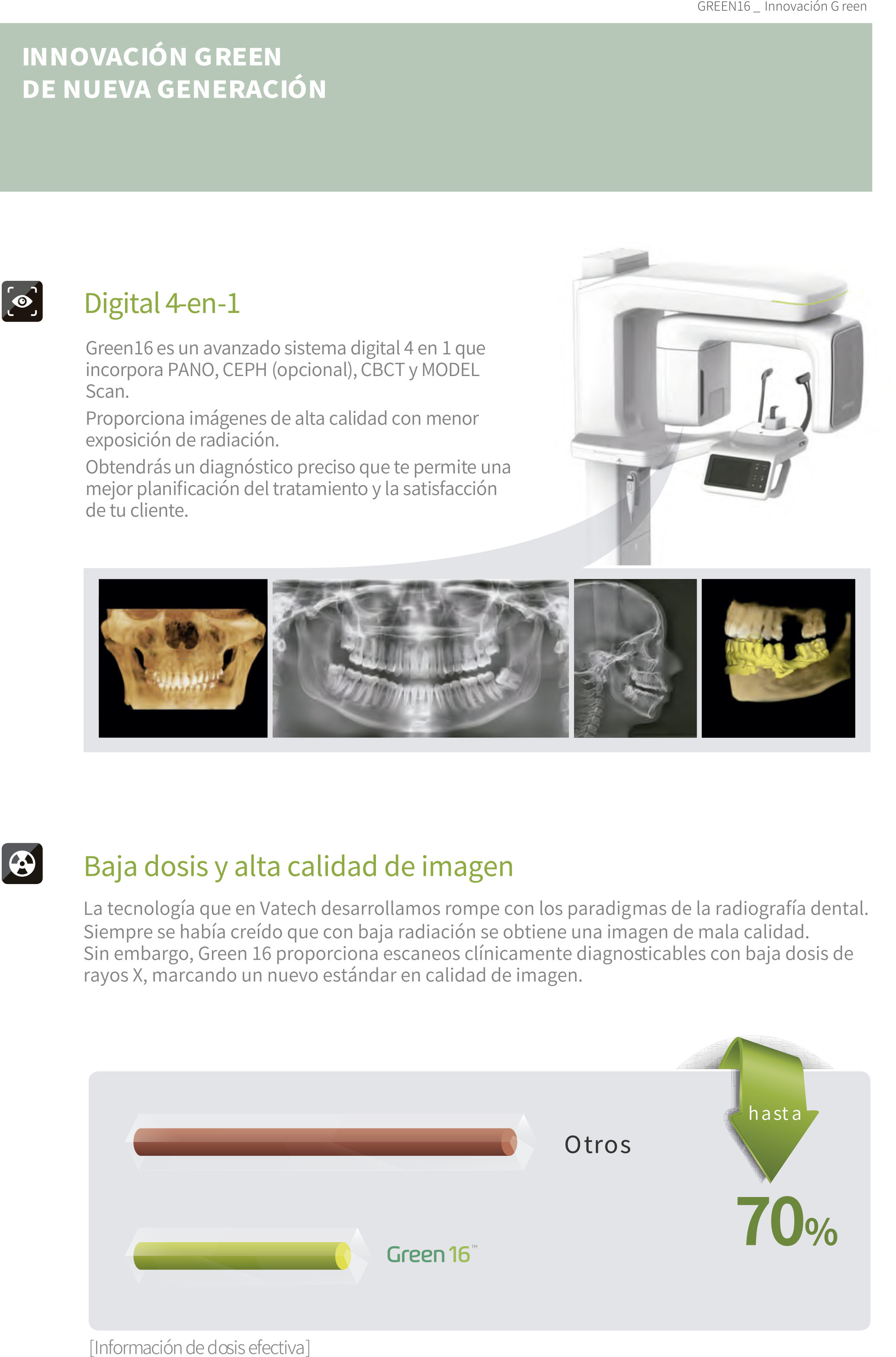 Tomógrafo Dental Vatech Green 16 SC - Catálogo 2